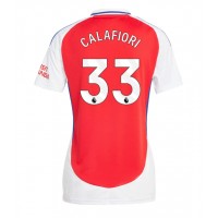 Maglia Calcio Arsenal Riccardo Calafiori #33 Prima Divisa Donna 2024-25 Manica Corta